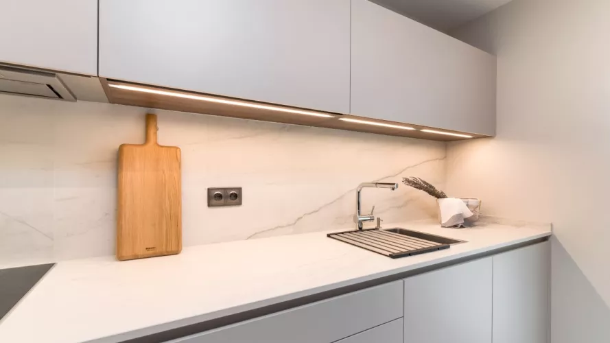 Cocina Santos cashmere encimera porcelánica