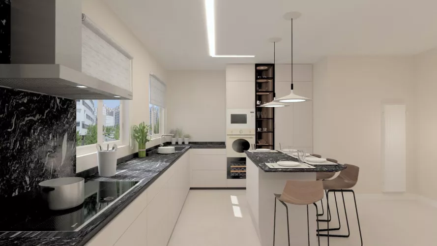 Cocina Santos con isla