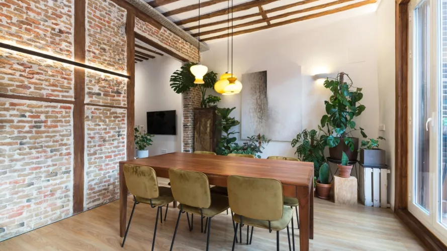 Cocina Santos gris abierta al salón