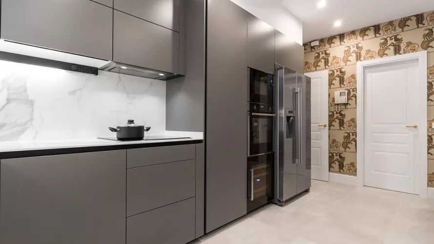 Cocina Moderna de Santos en color Gris Visón 