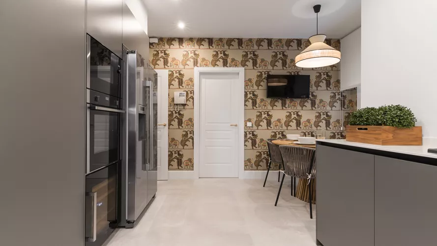 Cocina Moderna de Santos en color Gris Visón 