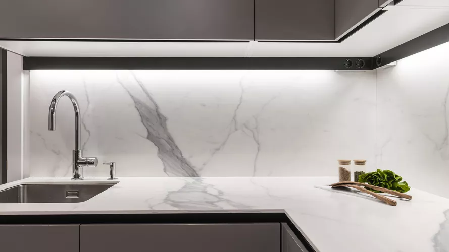 Cocina Moderna de Santos en color Gris Visón 