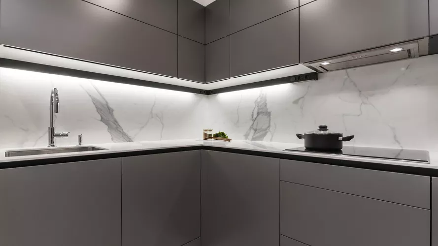 Cocina Moderna de Santos en color Gris Visón 