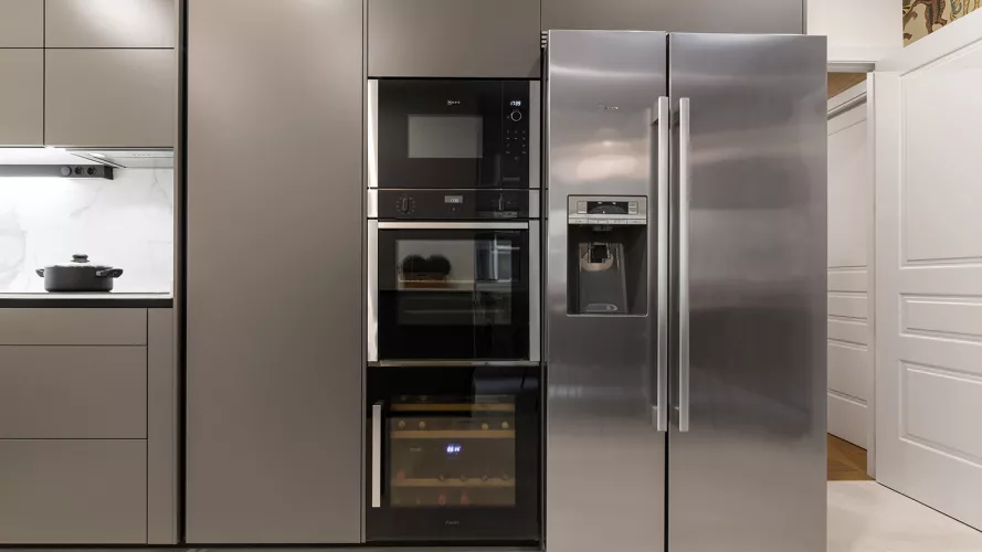 Cocina Moderna de Santos en color Gris Visón 