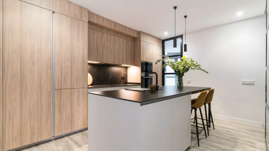 Cocina Santos olmo y gris