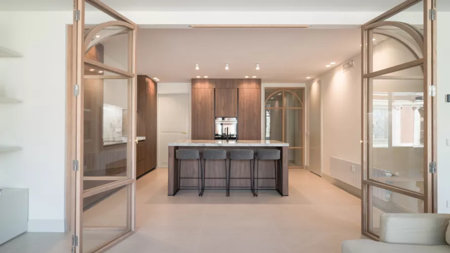 Cocina Santos semiabierta al salón