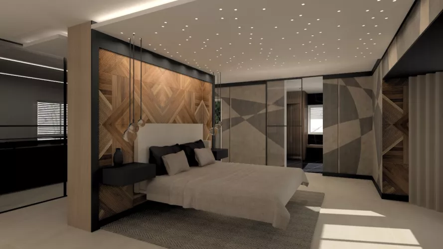 Dormitorio suite con baño y vestidor