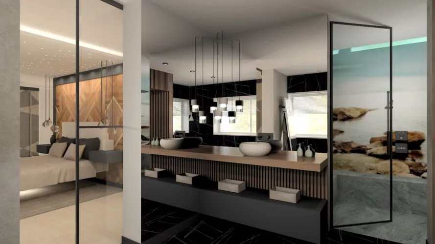 Dormitorio suite con baño y vestidor