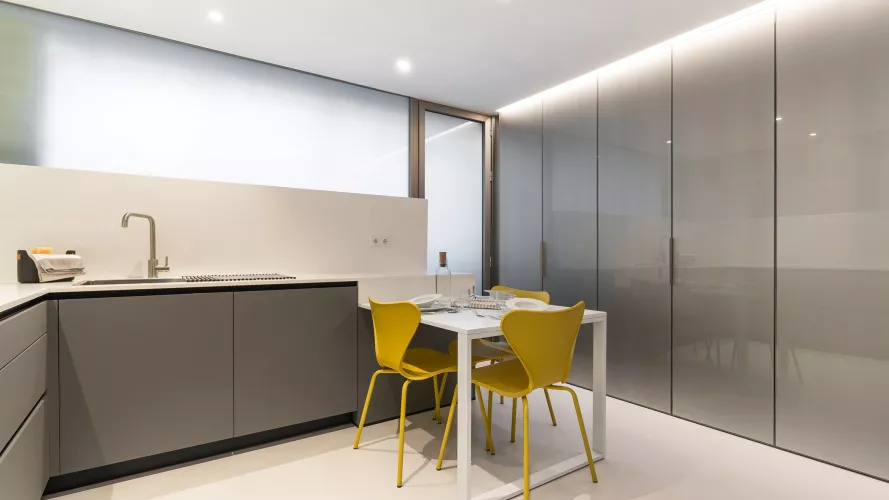 Cocina Santos Moderna Gris en L