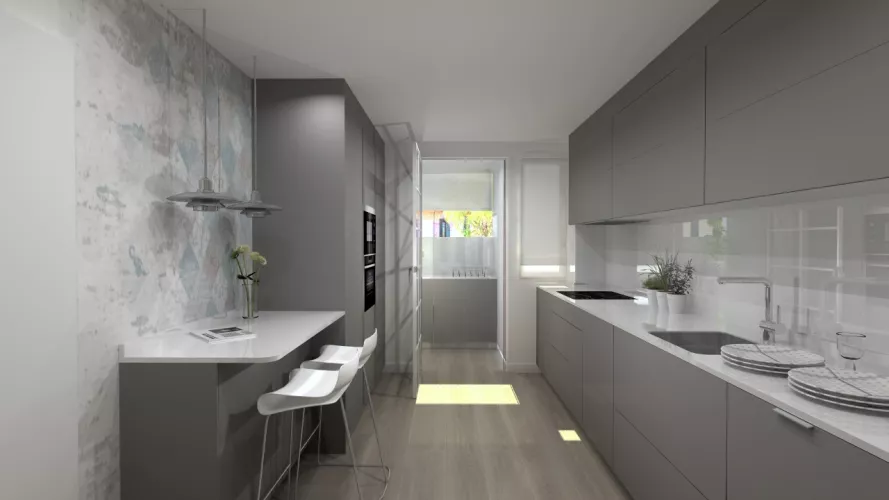 Una cocina única y moderna 