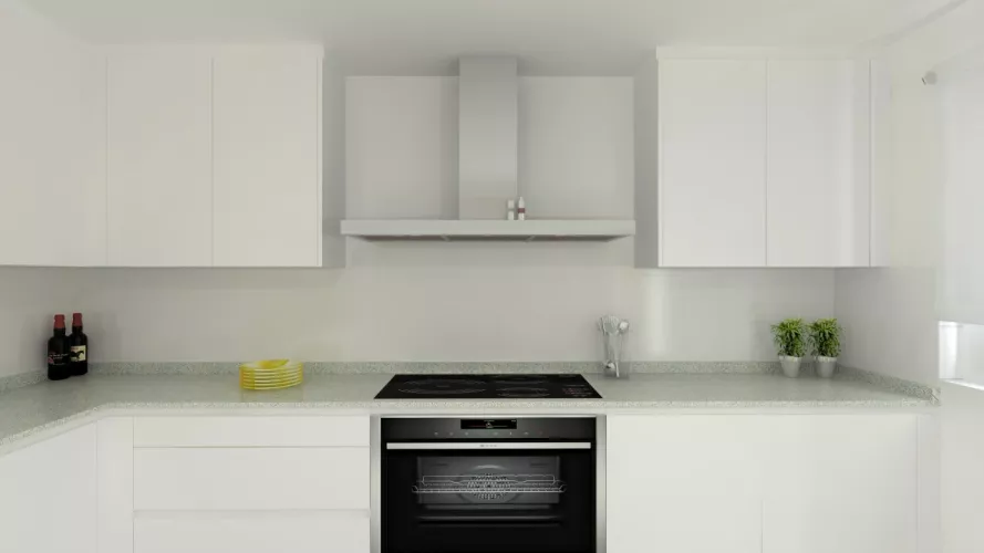 Madrid | Cocina Santos | Modelo Line E | Encimera Silestone