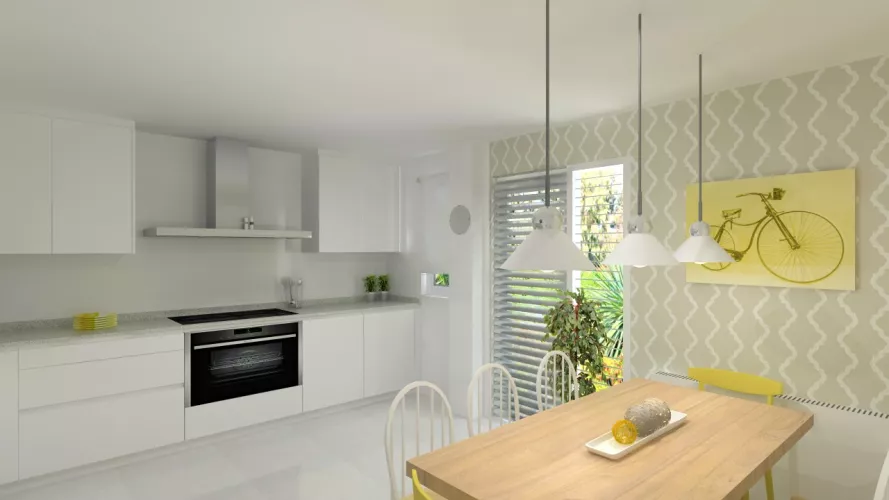 Madrid | Cocina Santos | Modelo Line E | Encimera Silestone