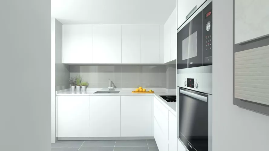 Boadilla del Monte | Cocina Santos | Modelo Line E | Encimera Silestone