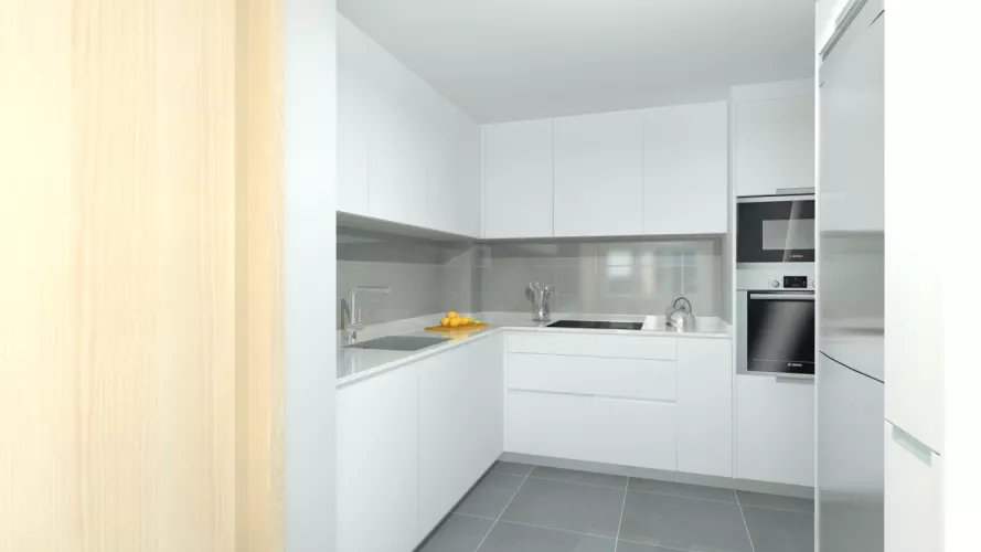 Boadilla del Monte | Cocina Santos | Modelo Line E | Encimera Silestone