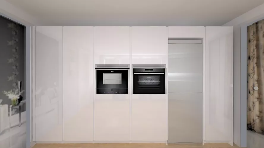 Madrid | Cocina Santos | Modelo Line L | Encimera Neolith 