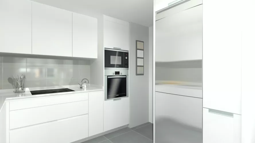 Boadilla del Monte | Cocina Santos | Modelo Line E | Encimera Silestone