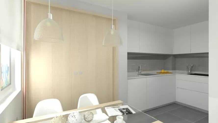 Boadilla del Monte | Cocina Santos | Modelo Line E | Encimera Silestone