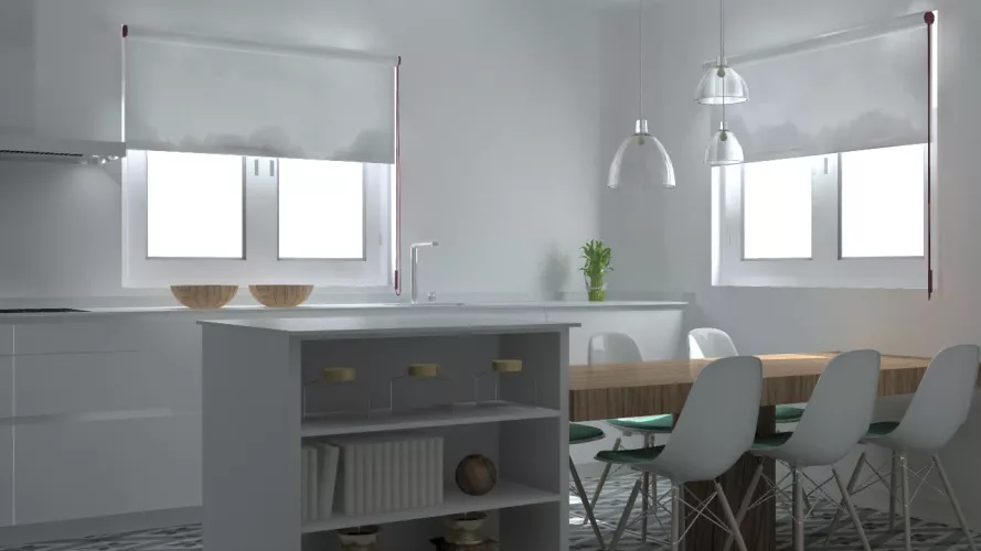 Madrid | Cocina Santos | Modelo Line Minos | Encimera Silestone