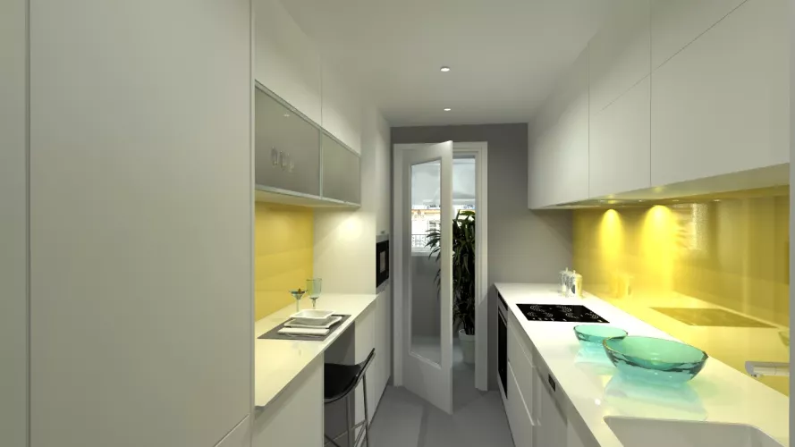 Madrid | Cocina Santos | Modelo Line | Encimera Dalian