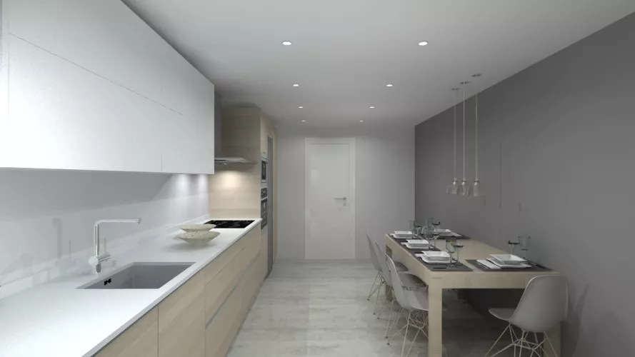 Madrid | Cocina Santos | Modelo Line E | Encimera Silestone