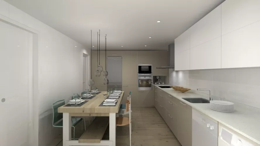 Aravaca | Cocinas Santos | Modelo Ariane 2 | Encimera Compac