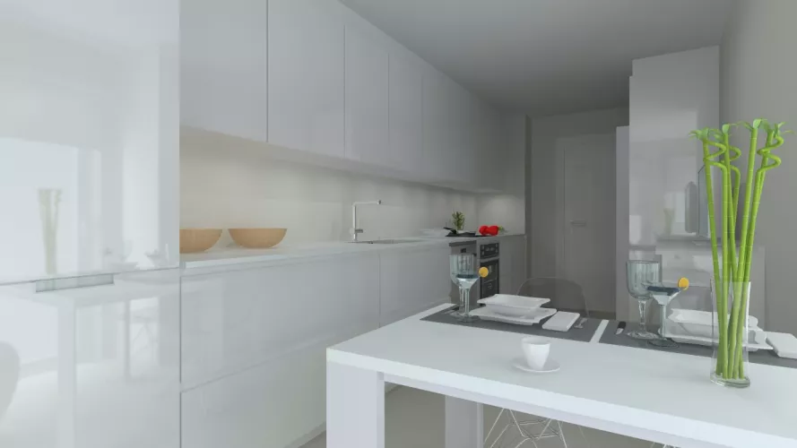 Madrid | Cocina Santos | Modelo Line E | Encimera Silestone