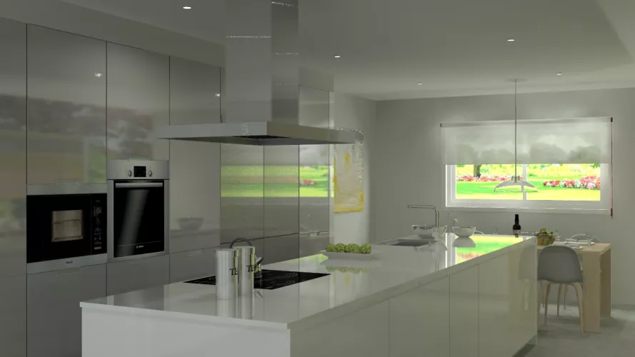 Madrid | Cocina Santos | Modelo Line | Encimera Silestone