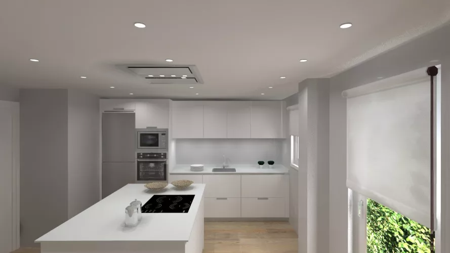 Madrid | Cocina Santos | Modelo Minos L | Encimera Silestone
