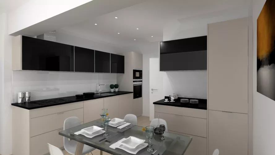 Madrid | Cocina Santos | Modelo Seda | Encimera Granito