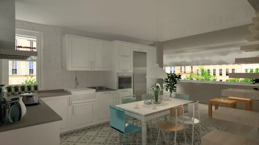 Madrid | Cocina Santos | Modelo Epoca | Encimera Silestone