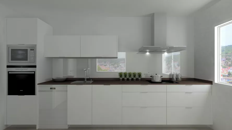 Madrid | Cocina Santos | Modelo Ariane| Encimera Silestone