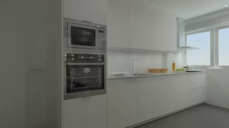 Madrid | Cocina Santos | Modelo Line E | Encimera Techlam