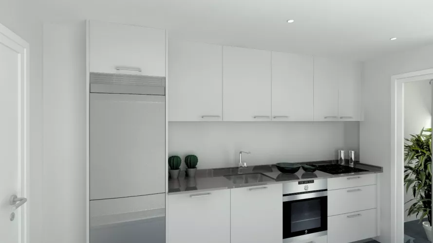 Madrid | Cocina Santos | Modelo Ariane| Encimera Compac