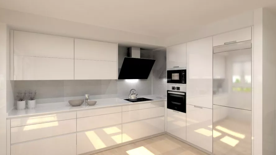 Una cocina luminosa y actual