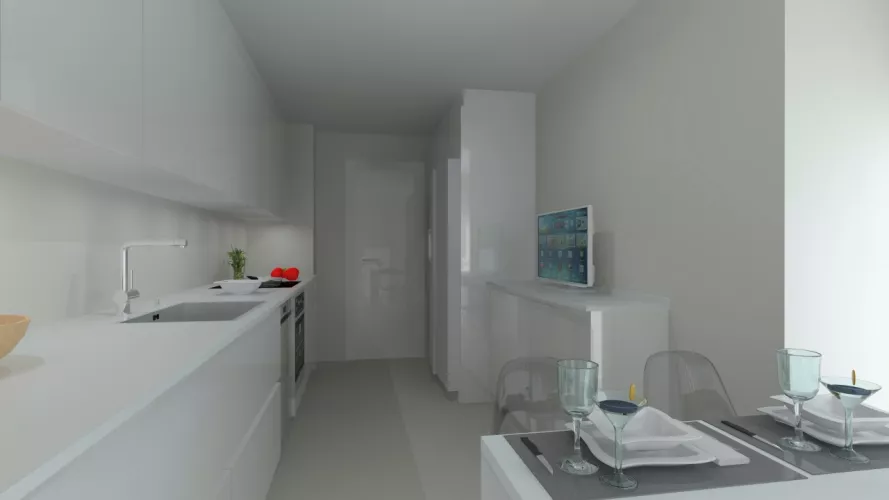 Madrid | Cocina Santos | Modelo Line E | Encimera Silestone