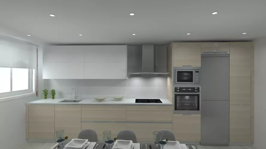 Madrid | Cocina Santos | Modelo Line E | Encimera Silestone