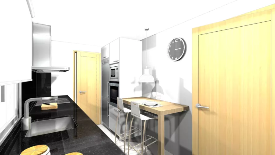 Las Rozas | Cocinas Santos | Modelo Arianne EC | Encimera granito