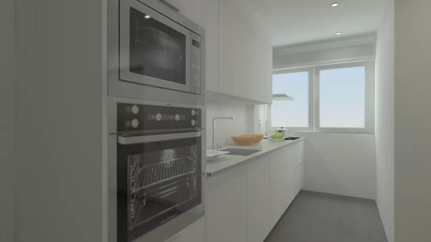 Madrid | Cocina Santos | Modelo Line E | Encimera Techlam