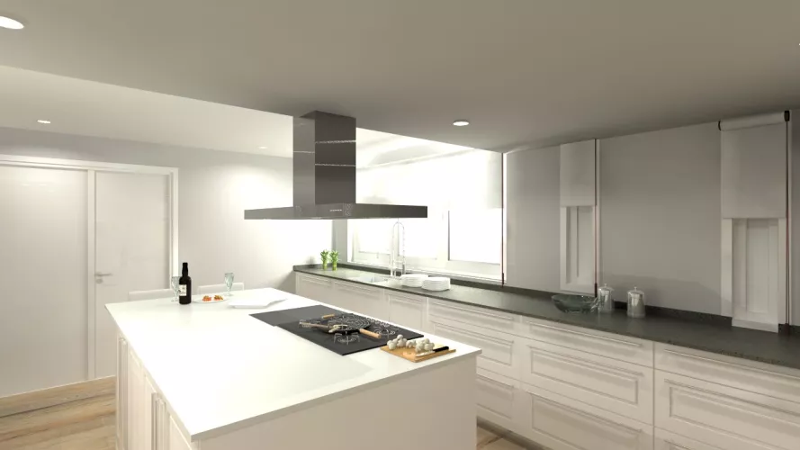 Las Rozas | Cocina Santos | Modelo Época | Encimera Silestone