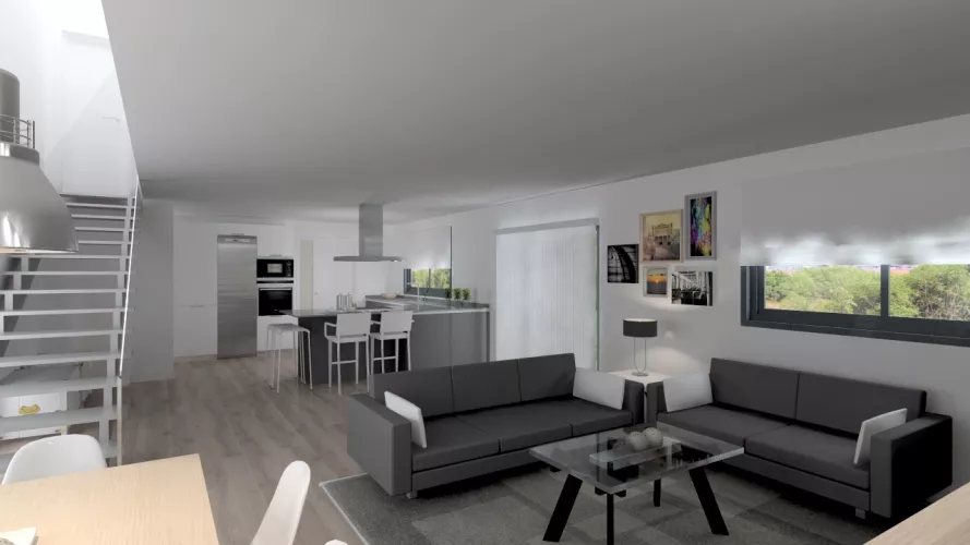 Madrid | Cocina Santos | Modelo Line | Encimera Silestone