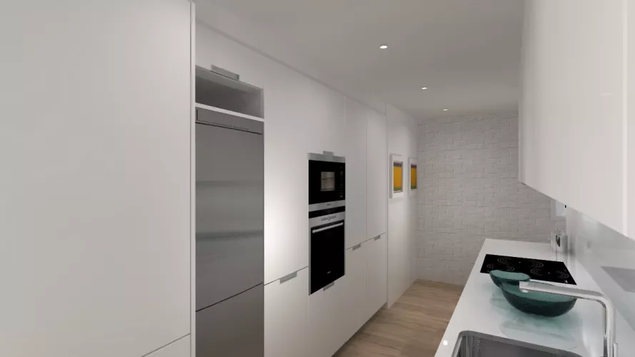 Madrid | Cocina Santos | Modelo Minos L | Encimera Silestone