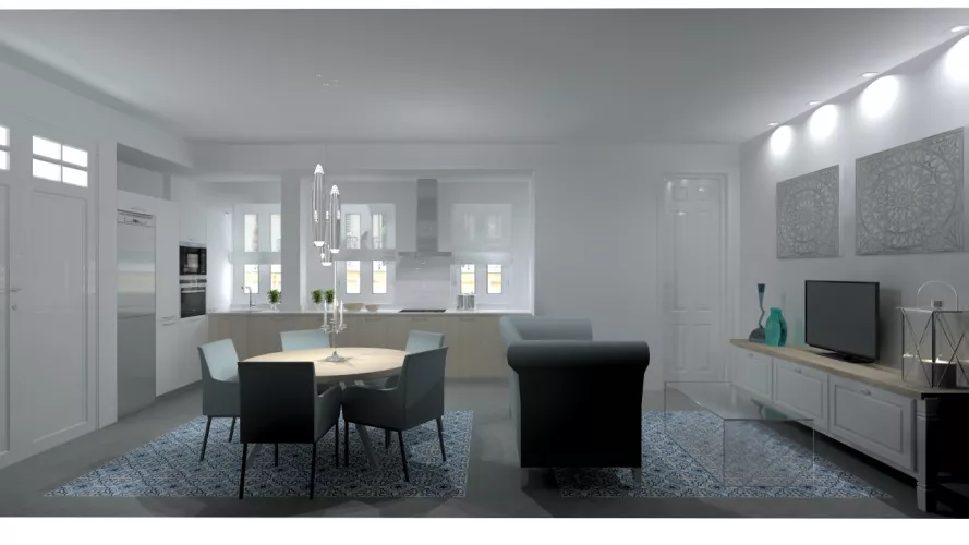 Proyecto con Encimera Silestone en Madrid de Cocina Santos y Modelo Line Minos