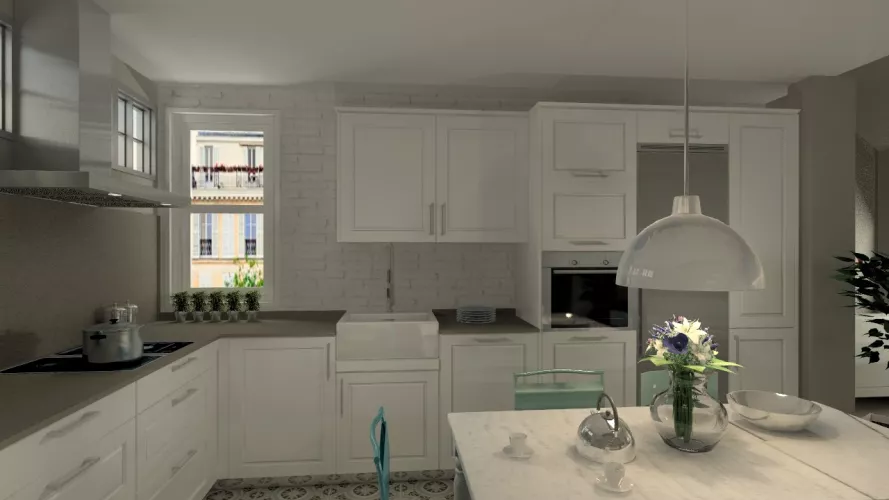 Aravaca | Cocinas Santos | Modelo Época | Encimera Silestone