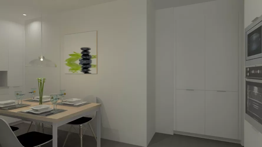 Madrid | Cocina Santos | Modelo Line E | Encimera Techlam