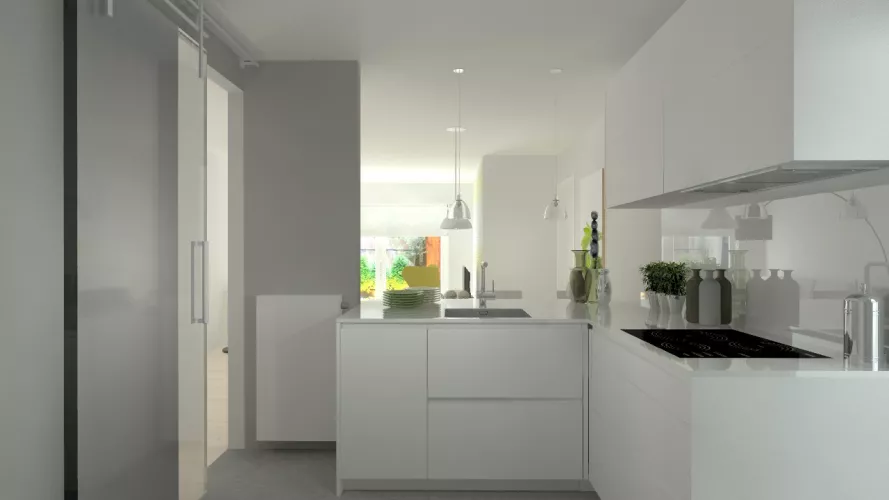 Madrid | Cocina Santos | Modelo Line | Encimera Silestone