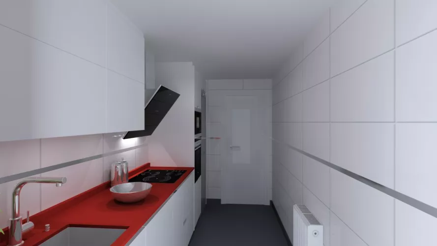 Madrid | Cocina Santos | Modelo Minos E | Encimera Compac