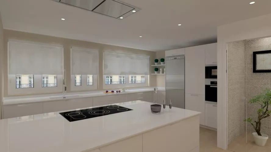 Pozuelo | Cocina Santos | Modelo Karmel SM | Encimera Dalian