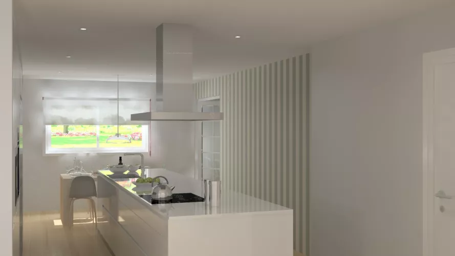 Madrid | Cocina Santos | Modelo Line | Encimera Silestone