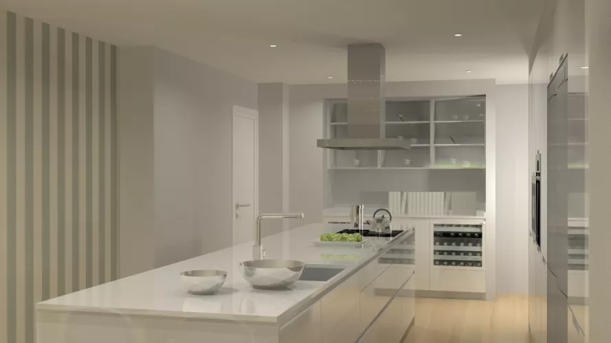 Madrid | Cocina Santos | Modelo Line | Encimera Silestone