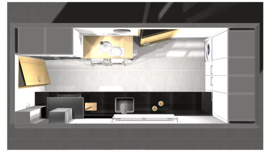 Las Rozas | Cocinas Santos | Modelo Arianne EC | Encimera granito